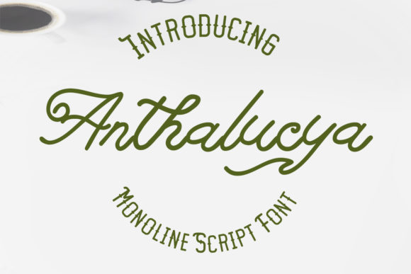 Anthalucya: Elevate Your Brand Identity With This Elegant Script Font
