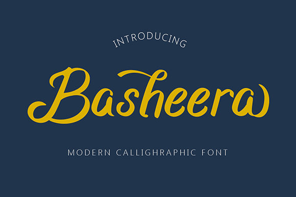 Basheera: A Premium Script Font for Polished Brand Identity