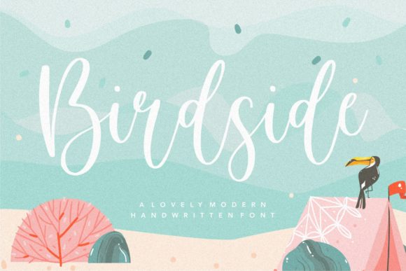 Birdside Typeface: Elevating Editorial Design with Handwritten Elegance