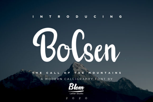 Bolsen: The Handwritten Typeface That Elevates Your Brand Identity