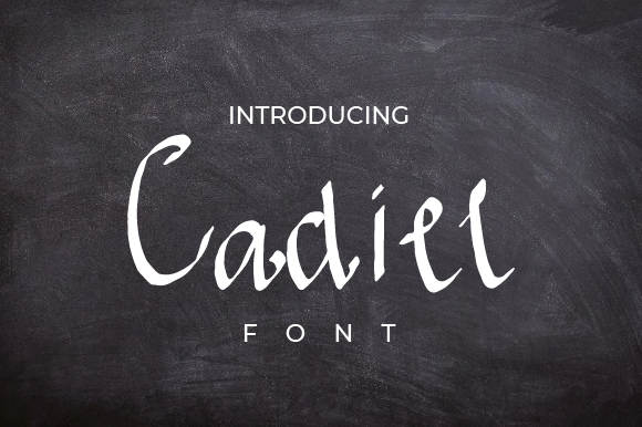Cadiel Typeface: A Handwritten Font for Authentic Brand Identity