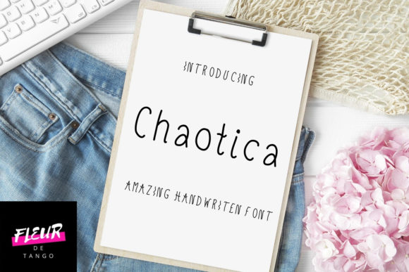 Chaotica: A Sweet Handwritten Typeface for Editorial Design