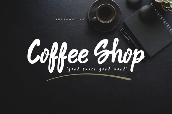 Coffee Shop Typeface: A Handwritten Font for Authentic Branding