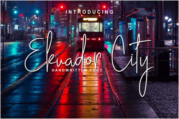 Ekuador City: A Handwritten Typeface for Modern Web Design