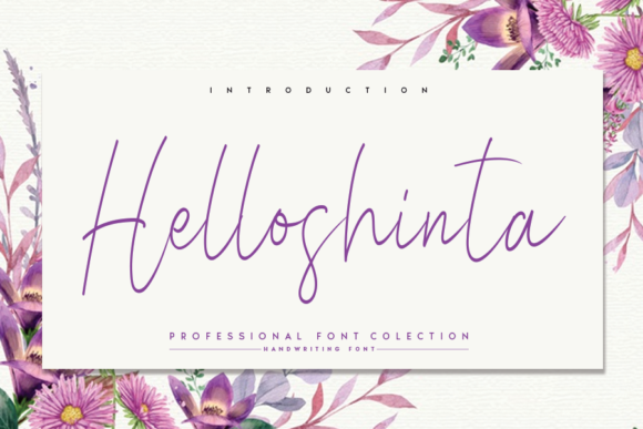 Helloshinta: The Handwritten Typeface for Campaign Visuals