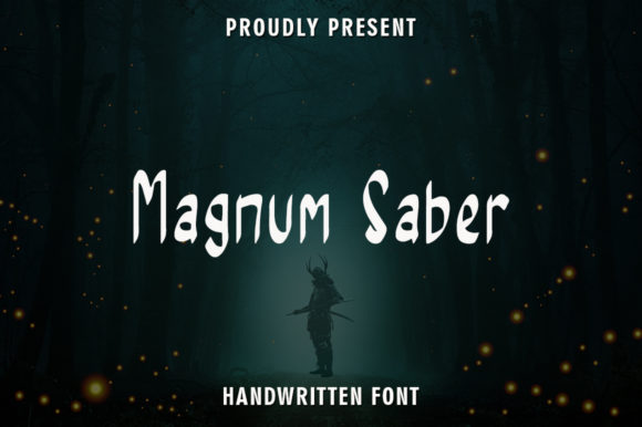 Magnum Saber: A Sweet Handwritten Typeface for Authentic Brand Identity