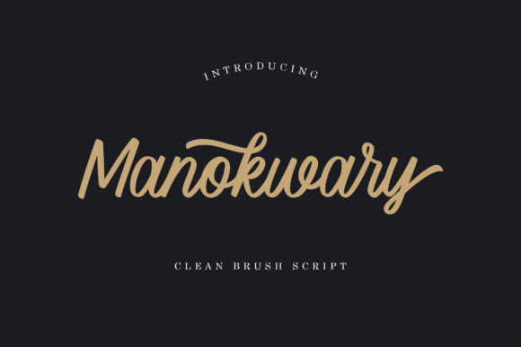 Manokwary: A Refined Script Typeface for Editorial Design