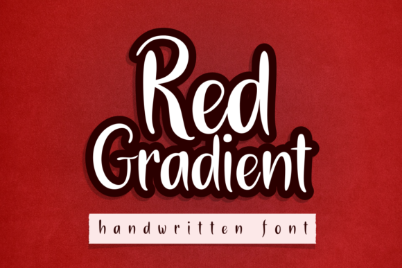 Red Gradient: A Handwritten Typeface for Editorial Storytelling
