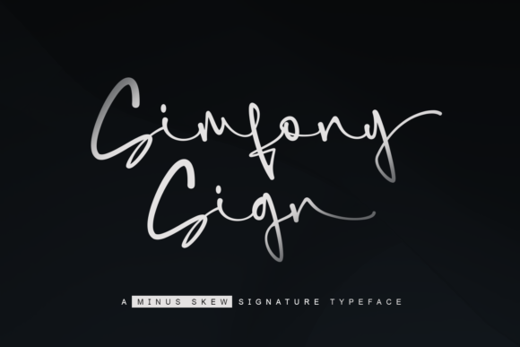 Simfony Sign: A Handwritten Typeface for Polished Brand Identity