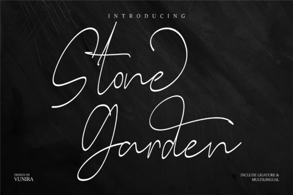 Stone Garden Typeface: A Designer’s Take on Elegant Script Web Typography