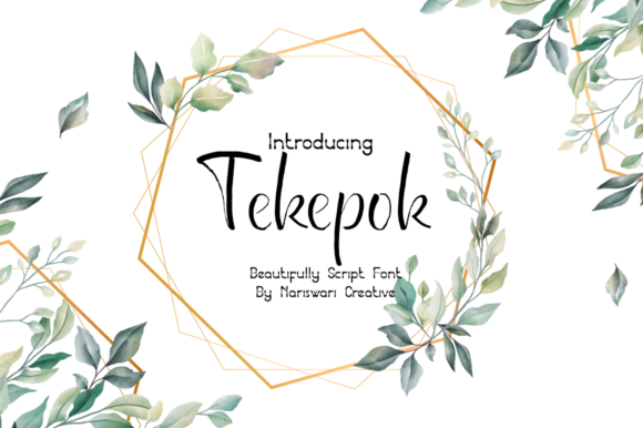 Tekepok Typeface: Elevating Editorial Design with Graceful Script Typography