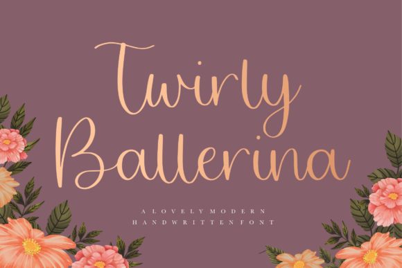 Twirly Ballerina: A Script Font for Elegant Editorial Design
