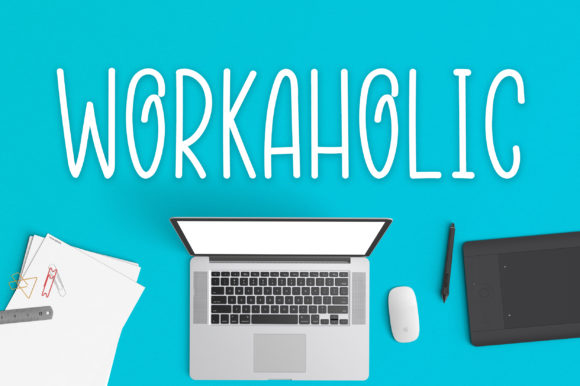 Workaholic Typeface: Elevating Campaign Visuals with Friendly Script Design