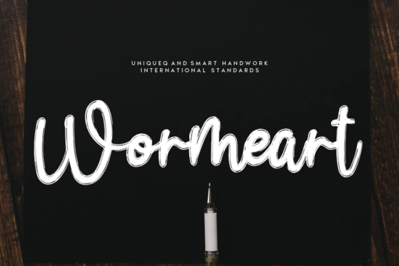 Wormeart: A Handwritten Font for Modern Brand Identity