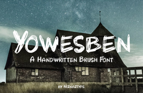 Yowesben: A Simple Handwritten Font for Authentic Brand Identity